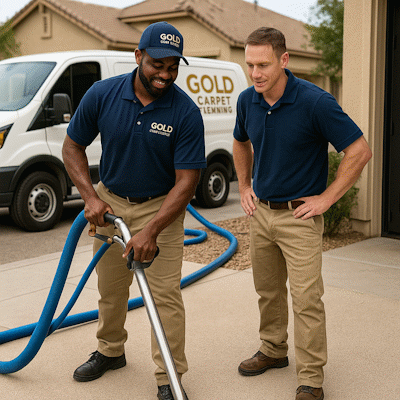 Professional carpet cleaning team working in Camelback East Phoenix